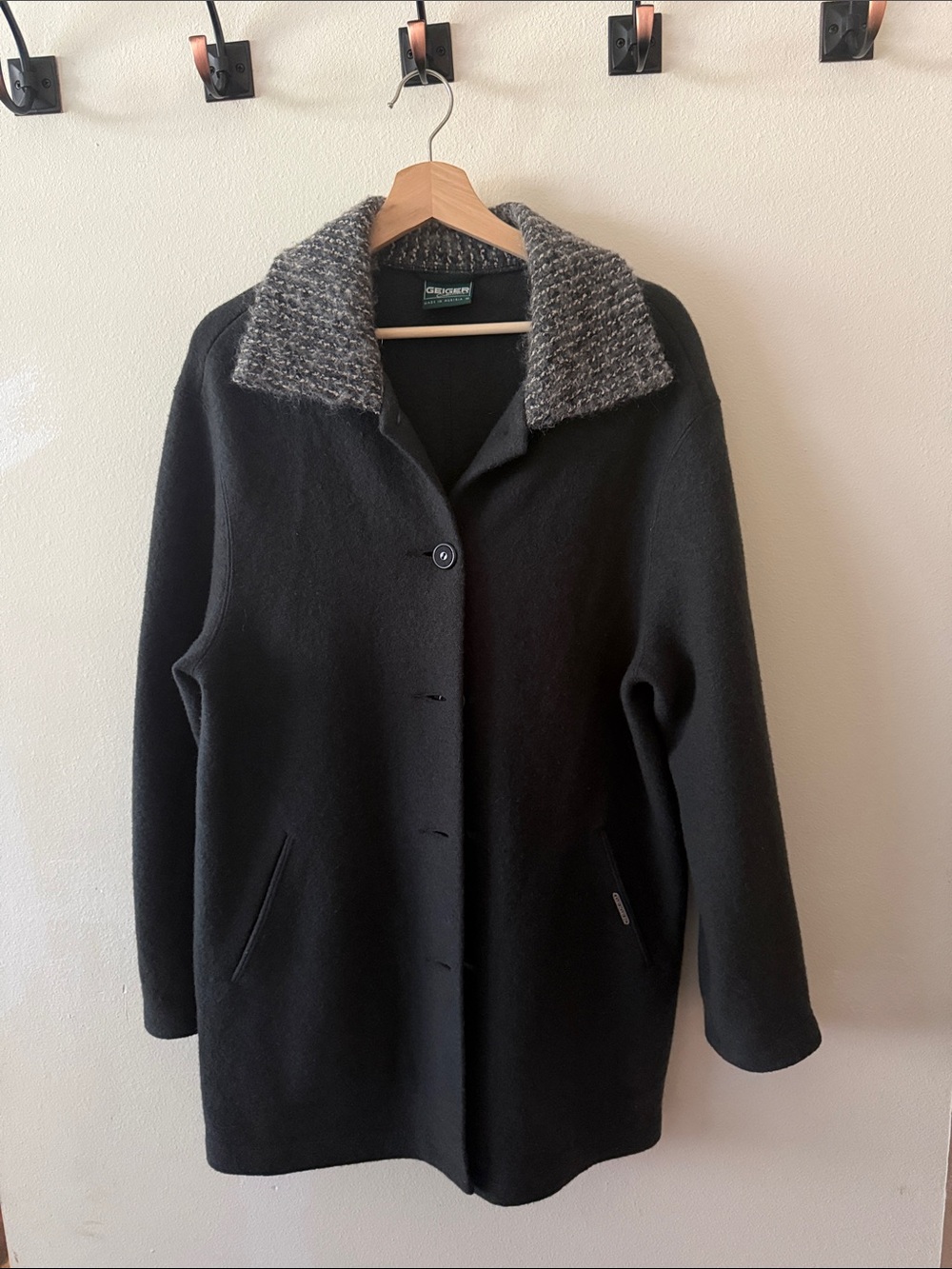 Geiger wool coat size 42